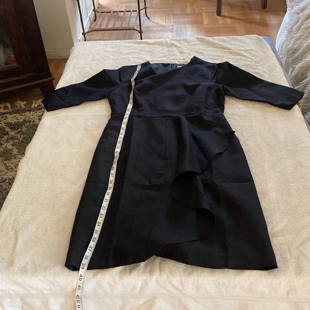 Stella McCartney beautiful black wool silk blend classic dress from Saks NY - Picture 6 of 11
